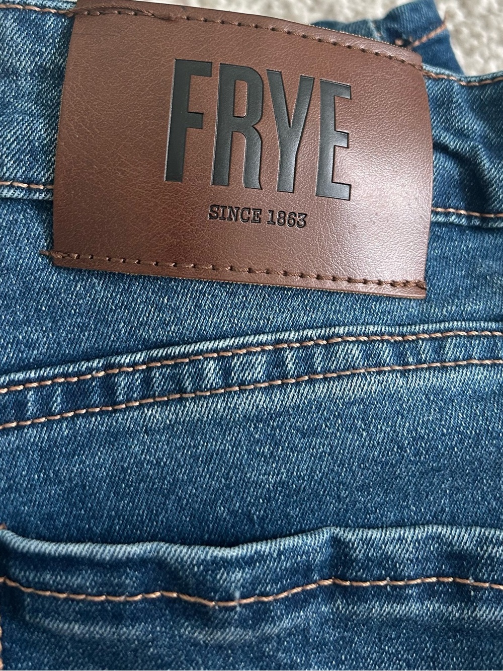 FRYE Men's Blue Denim Jeans